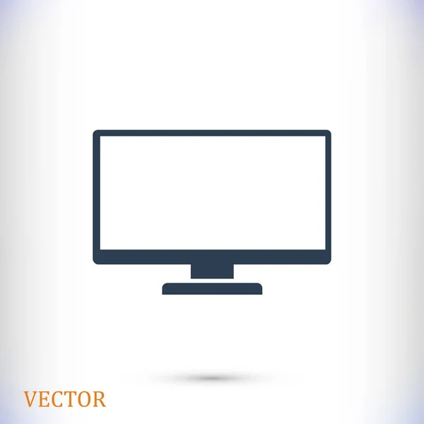 Icono plano de TV — Vector de stock