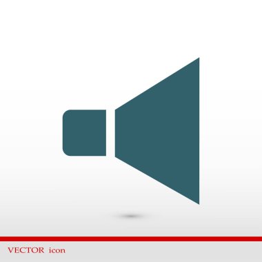 düz hoparlör simgesi