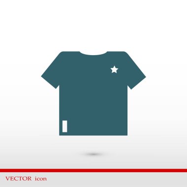 Tişört Düz Simgesi