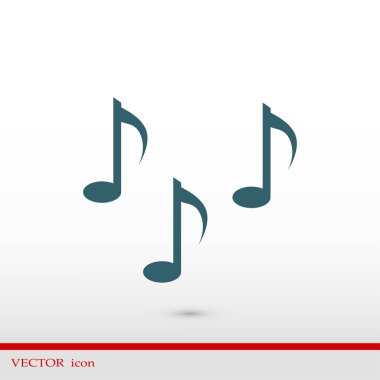 Müzik notlar işareti simgesi