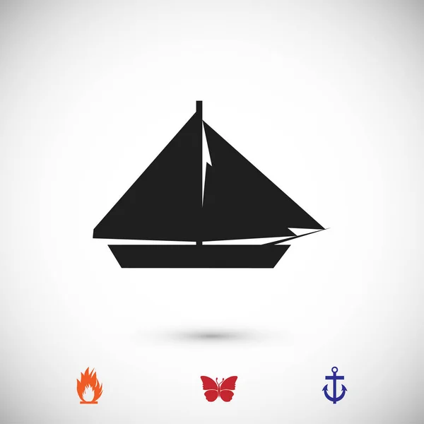 Sail boat icon — Stock Vector