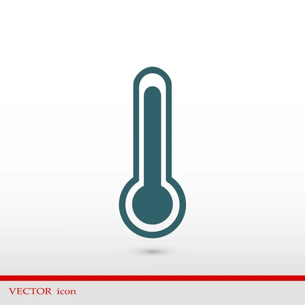 Thermometer flach — Stockvektor