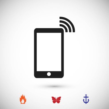 Akıllı Telefon Düz Simgesi