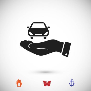 Arabayı düz simgesi