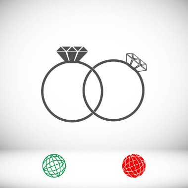 Yüzük düz simgesi