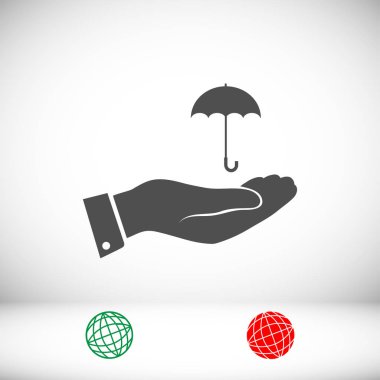 El simgesi olan şemsiye