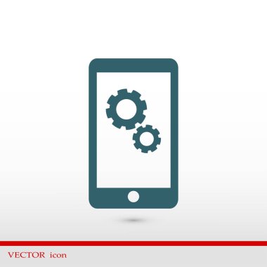 Akıllı Telefon Düz Simgesi