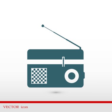 radyo düz simgesi
