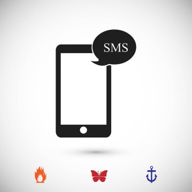 Cep telefonu sms simgesi