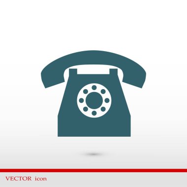 Telefon Düz Simgesi