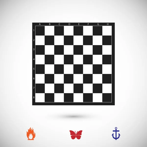 Icona piatta degli scacchi — Vettoriale Stock