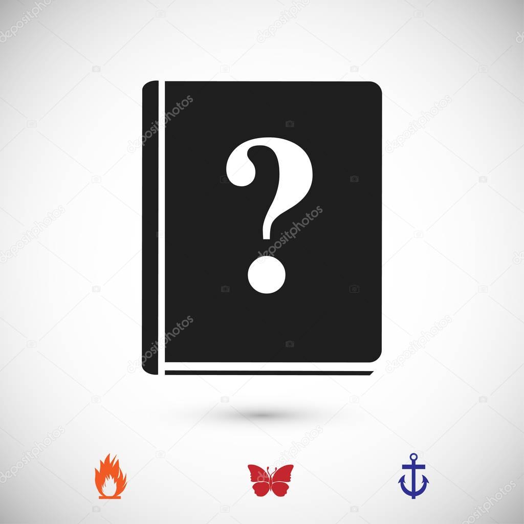 book and question mark icon