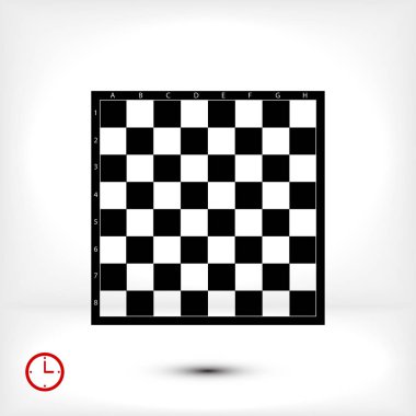 Satranç düz simgesi