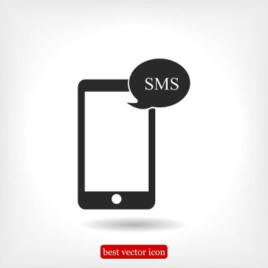Cep telefonu sms simgesi