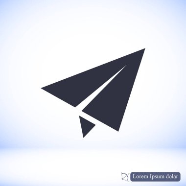 kağıt düzlem simgesi