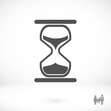 kum saati düz simgesi