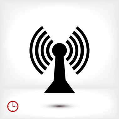 Comunication düz simgesi