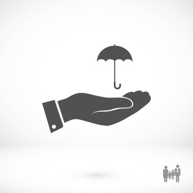 El simgesi olan şemsiye