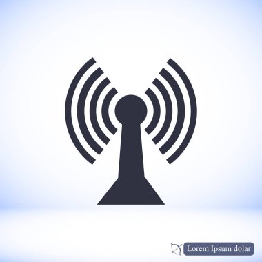 Comunication düz simgesi