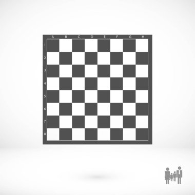 Satranç düz simgesi