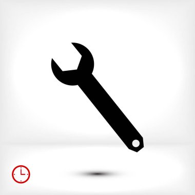 Düz İngiliz anahtarı simgesini