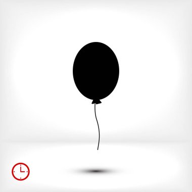 Balon düz simgesi