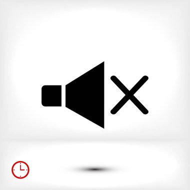 düz hoparlör simgesi