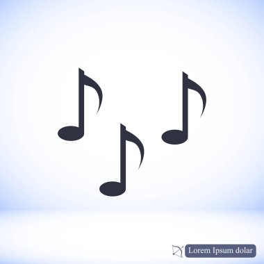 Müzik notlar işareti simgesi 