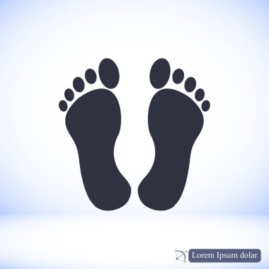 ayakları düz simgesi