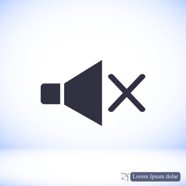 düz hoparlör simgesi