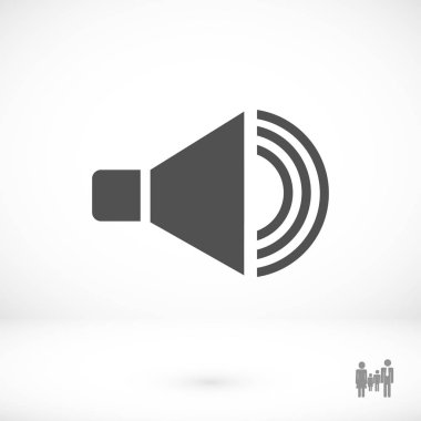 düz hoparlör simgesi