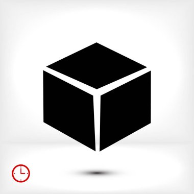  siyah küp simgesini