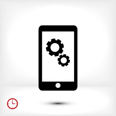 Akıllı Telefon Düz Simgesi