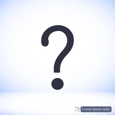Soru işareti simgesi simgesi