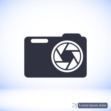 Modern fotoğraf kamera simgesi