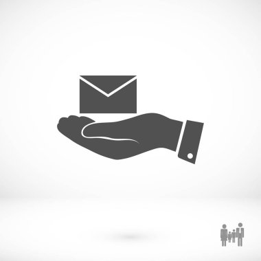 Resim e-posta el simgesi