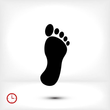 siyah ayak izi simgesi