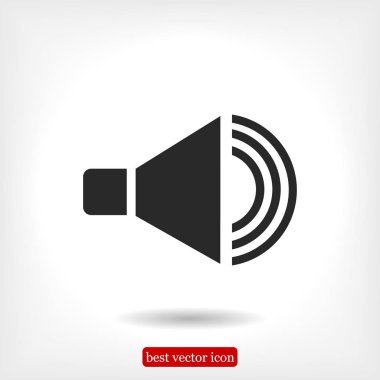 düz hoparlör simgesi