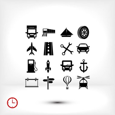 farklı taşıma simge kümesi