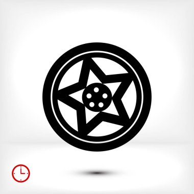 tekerlek disk simgesi