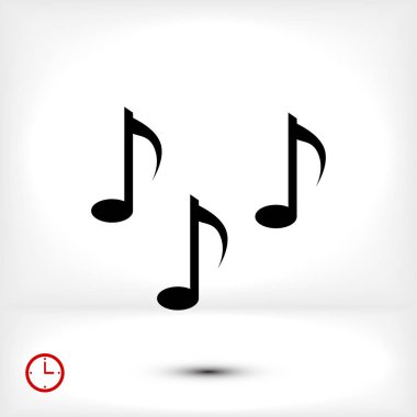 Müzik notlar işareti simgesi 