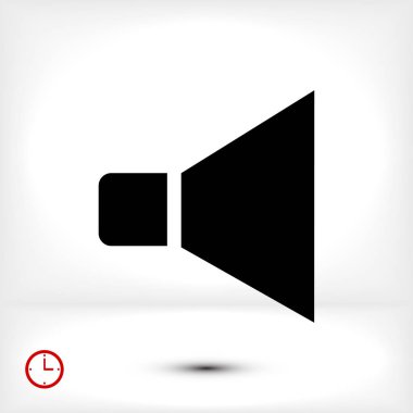 düz hoparlör simgesi