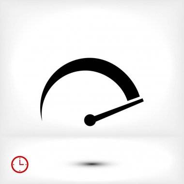 hız göstergesi düz simgesi