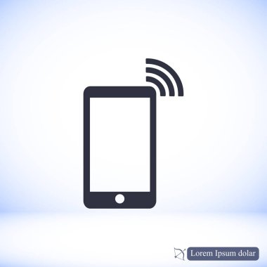 Telefon Düz Simgesi