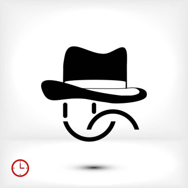 gülümseme düz simgesi