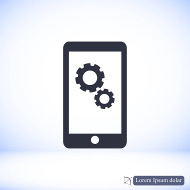 Akıllı Telefon Düz Simgesi