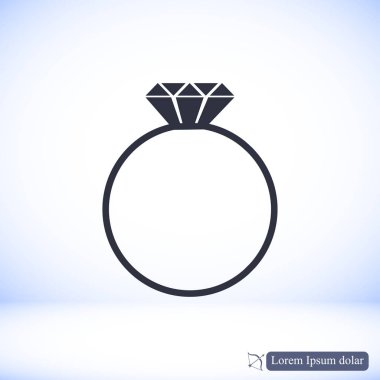 Elmas yüzük simgesi
