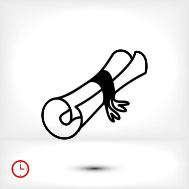 Basit kaydırma simge 