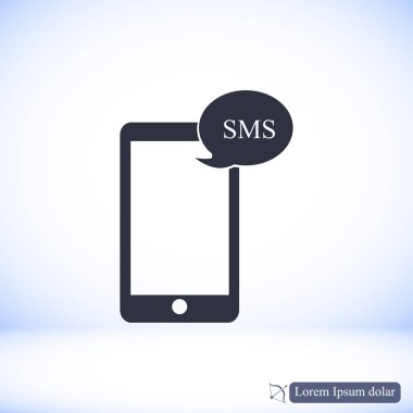 Cep telefonu sms simgesi