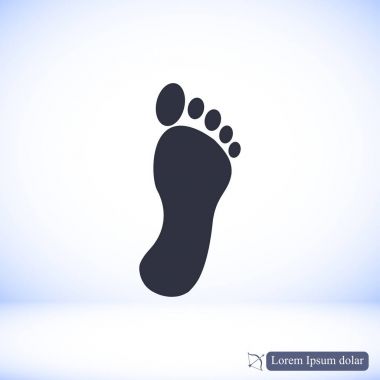 siyah ayak izi simgesi